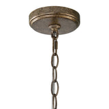 Valka 6 Light Crystal Chandelier - Light Brown / Silver by Uttermost - View 3