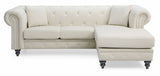 Nola G0357B-SC Sofa Chaise ( 3 Boxes ) , IVORY