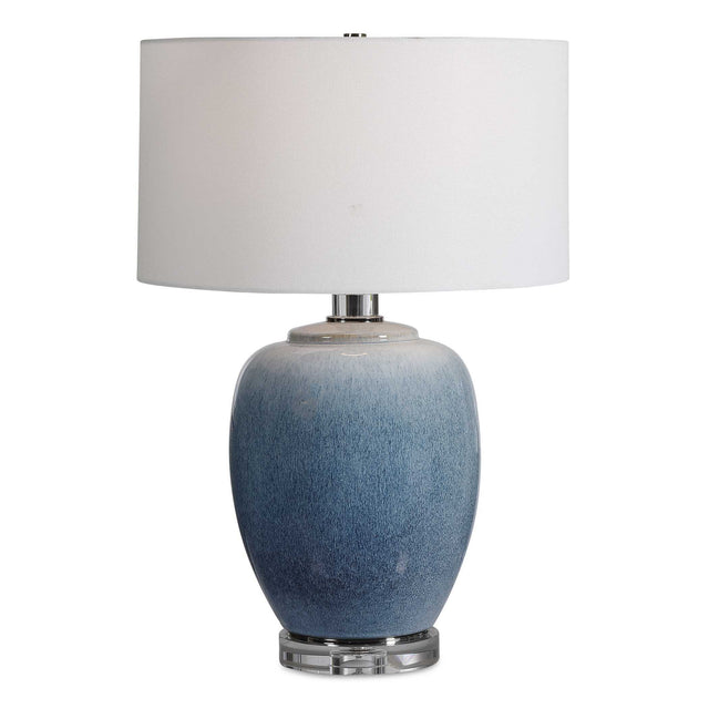 Blue Waters Ceramic Table Lamp - Blue / White by Uttermost - View 1