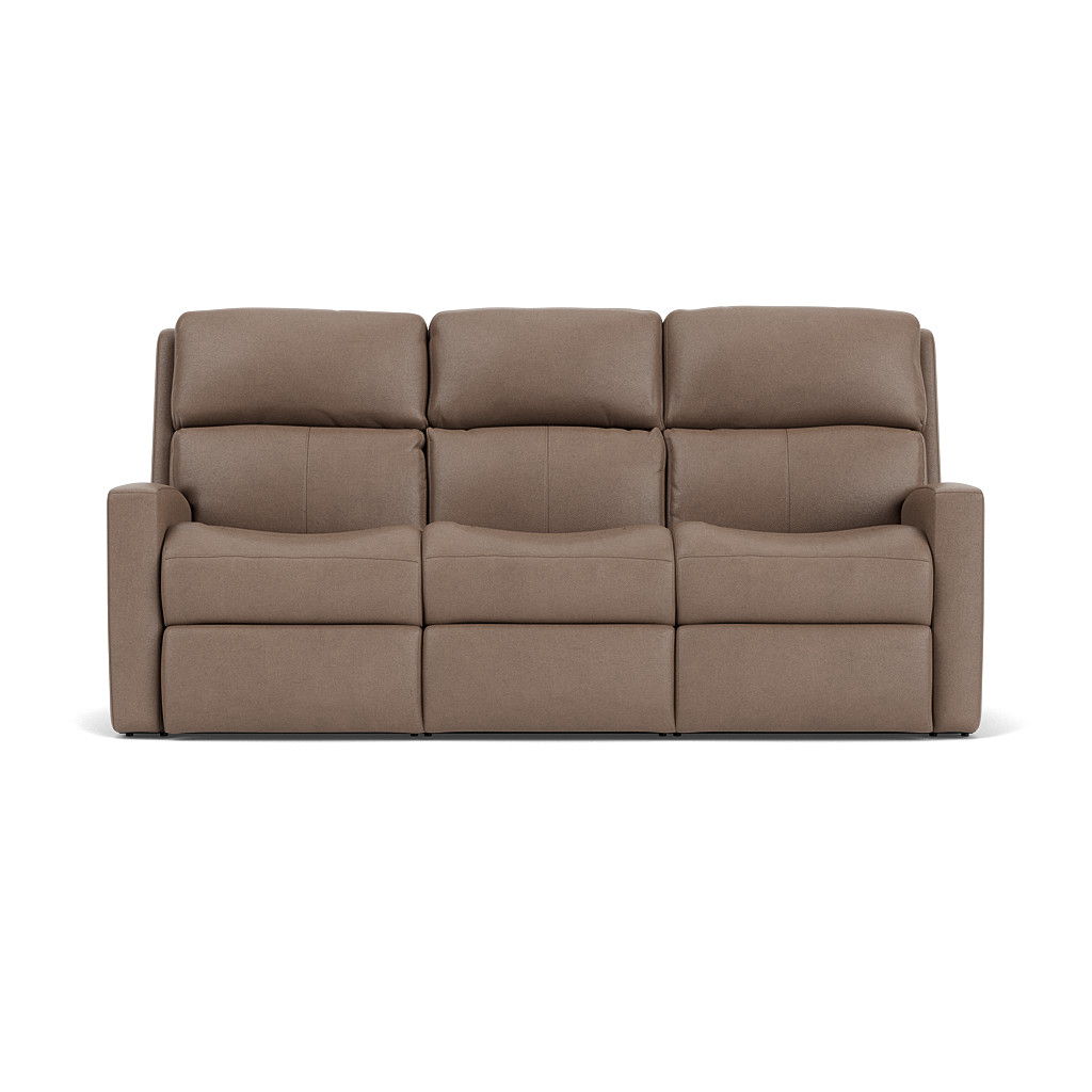 Catalina Transitional Leather Power Reclining Sofa | Flexsteel