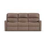 Catalina Transitional Leather Power Reclining Sofa | Flexsteel