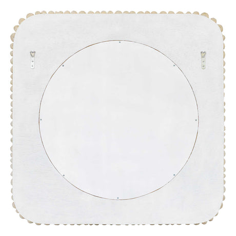 Merak Teak Mosaic Mirror Woodtone - Light Brown by Uttermost - View 4