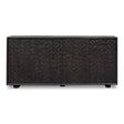 Stevenson Chiseled 4 Door Cabinet Black / Brown / Woodtone - Dark Brown by Uttermost - View 1