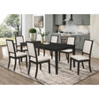 Daniela Black and Cream 7-piece Dining Set - sold by Home Elegance USA
