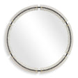 Crystalline Round Mirror - White by Uttermost - View 1