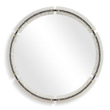 Crystalline Round Mirror - White by Uttermost - View 1