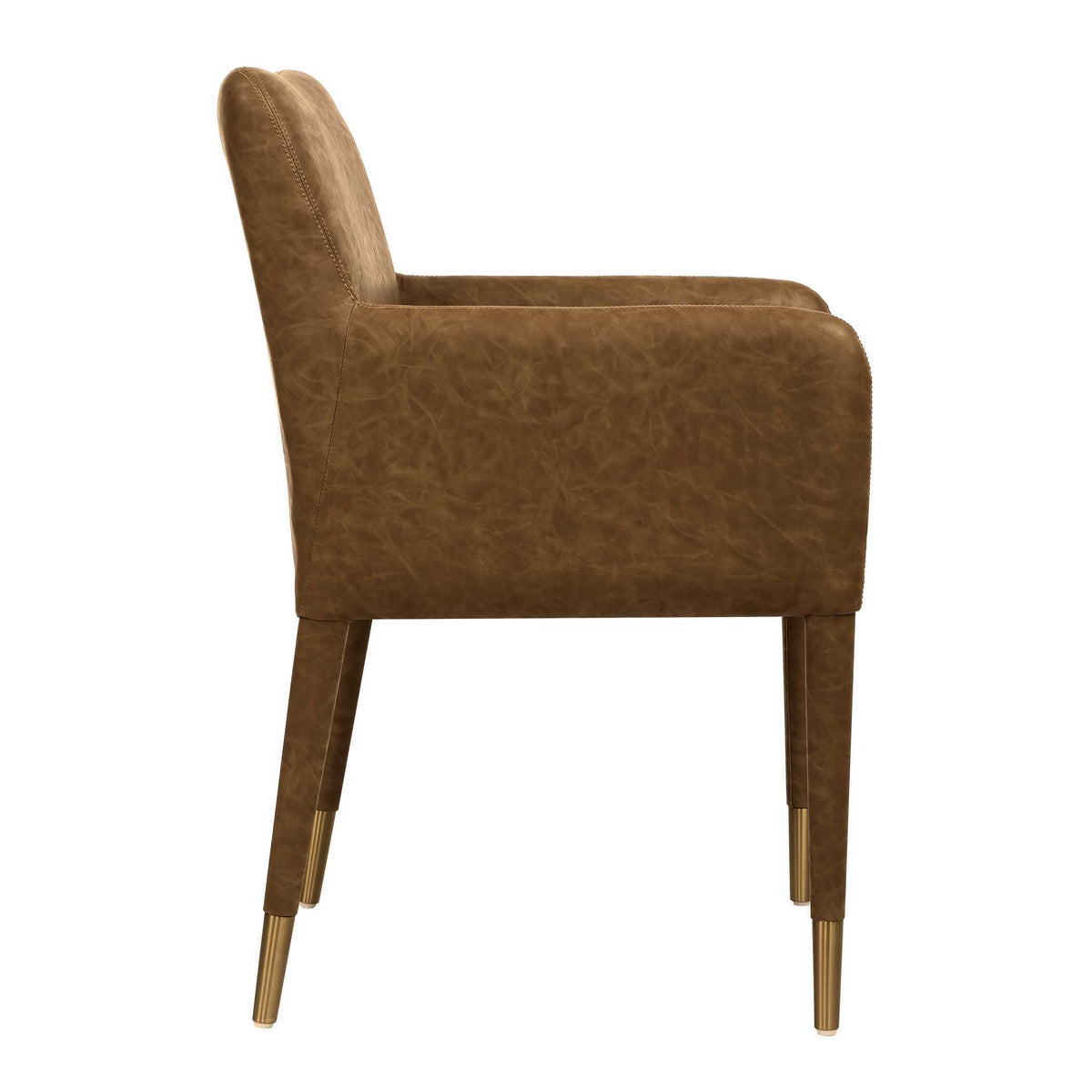 Conifer Dining Armchair Camel - Dark Brown by Uttermost - View 5