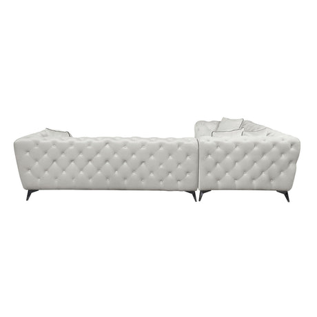 Atronia Beige Fabric Sectional Sofa W/4 Pillows - sold by Home Elegance USA
