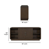 Athens Entertainment Base - Dark Brown | Flexsteel