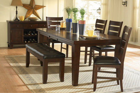 Dark Oak Finish Rectangular 1pc Dining Table with Self - Storing Extension Leaf Wooden Simple Dining Furniture | Home Elegance USA