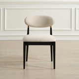 Moxie Armless Dining Chair (Set of 2) Black / Off White - Black / White by Uttermost - View 2