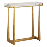 Midas Thick Crystal Accent Table - Gold by Uttermost - View 4