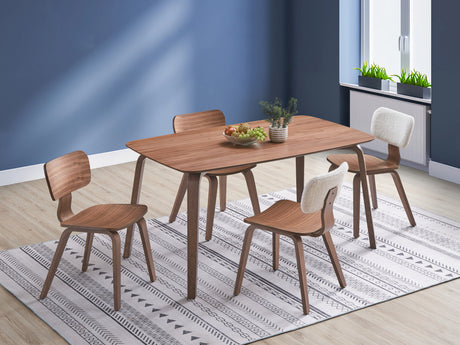 Casson 5Pcs Walnut Finish Dining Room Set - sold by Home Elegance USA