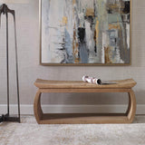 Connor Reclaimed Wood Bench - Light Brown by Uttermost - View 2