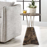 Levitate Marble Accent Table - Dark Brown by Uttermost - View 2