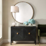 Odeon Shell Inlay Round Mirror - Bronze by Uttermost - View 2