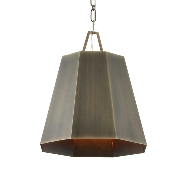 Granada 1 Light Hexagon Pendant - Dark Gray by Uttermost - View 1