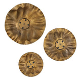 Peonia Outdoor Wall Art (Set of 3) - Gold by Uttermost - View 4
