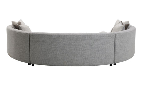 Ivria Gray Boucle Sectional Sofa W/9 Pillows - sold by Home Elegance USA
