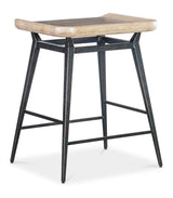 Retreat Stool - Beige / Black by Hooker Furniture - View 2