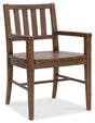 Driftwood Splatback Arm Chair (Set of 2) Worn Saddle - Dark Brown by Hooker Furniture - View 1