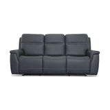 Sawyer Power Reclining Sofa With Power Headrests & Lumbar - Marine | Flexsteel