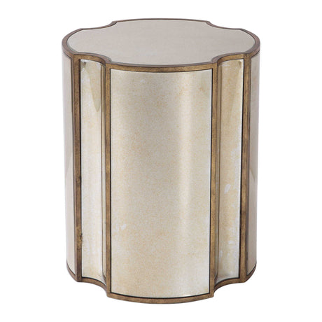 Harlow Mirrored Accent Table - Gold by Uttermost - View 1