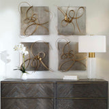 Harmony Metal Wall Art (Set of 2) - Gold / Silver by Uttermost - View 3