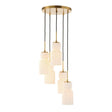 Vanier 5 Light Cluster Pendant - Gold by Uttermost - View 1