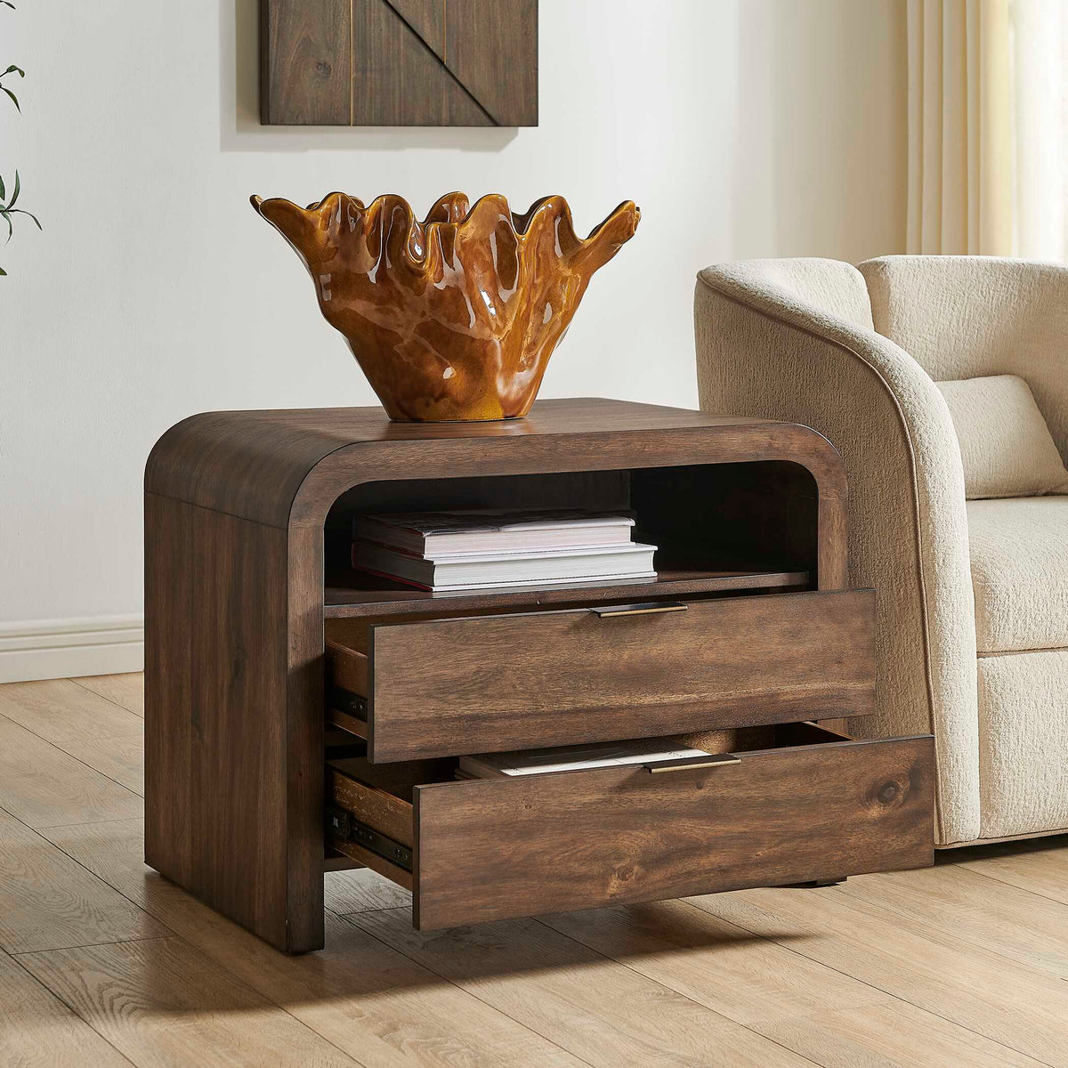 Decatur Side Table Woodtone - Dark Brown by Uttermost - View 6