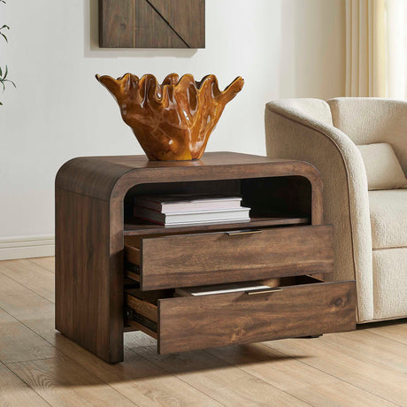 Decatur Side Table Woodtone - Dark Brown by Uttermost - View 6