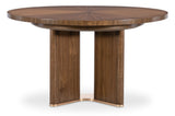 Eleana Round Dining Table With One Leaf Medium Wood - Dark Brown by Hooker Furniture - View 5