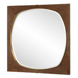 Garonne Square Walnut Mirror - Dark Brown by Uttermost - View 4