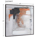 Heat Of The Moment Abstract Art - Gray / Orange by Uttermost - View 11