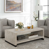 Bosk White Washed Coffee Table - Dark Gray by Uttermost - View 3