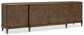 Melange Burleigh Entertainment Console - Dark Brown by Hooker Furniture - View 1
