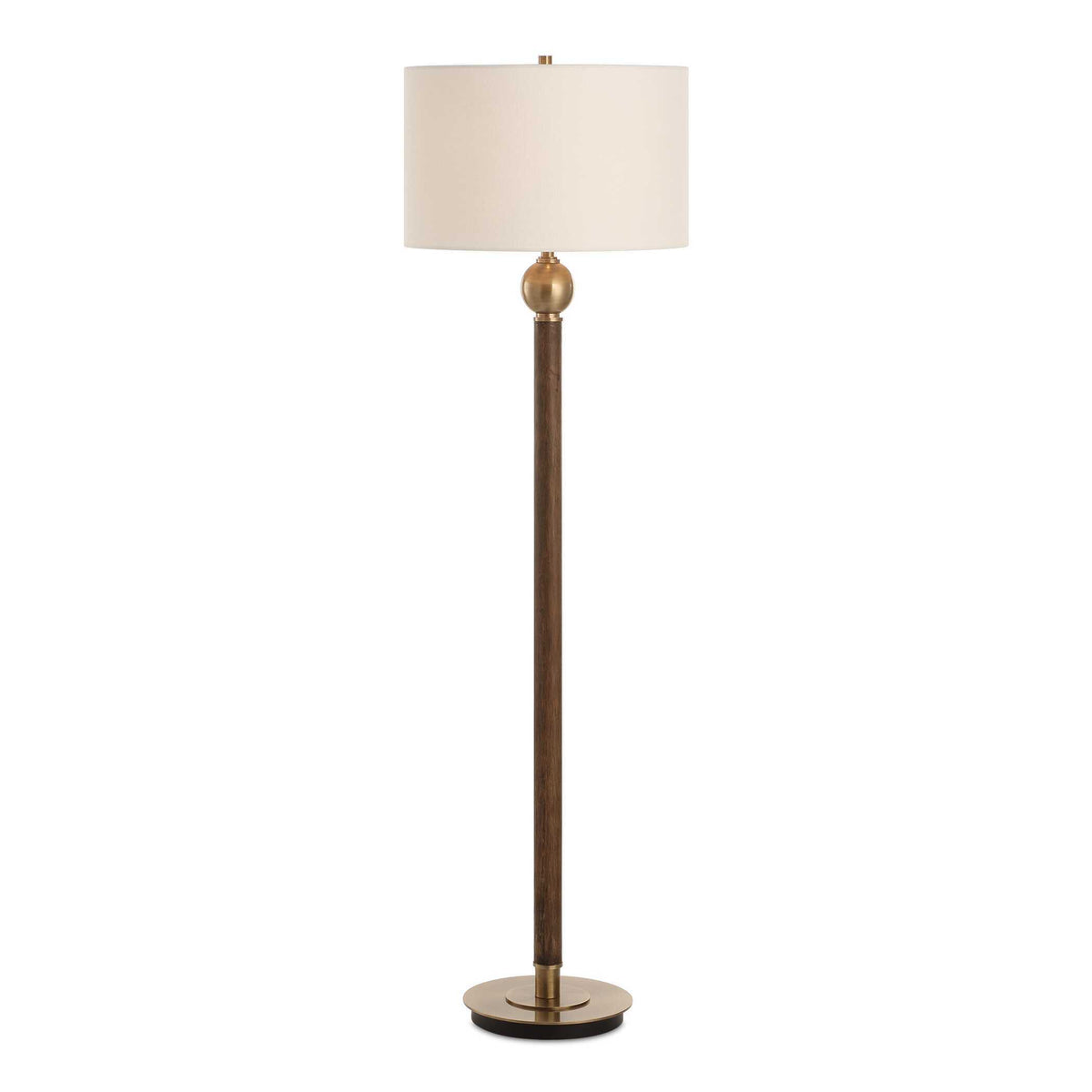 Keros Floor Lamp Dark Oak - Dark Brown by Uttermost - View 1