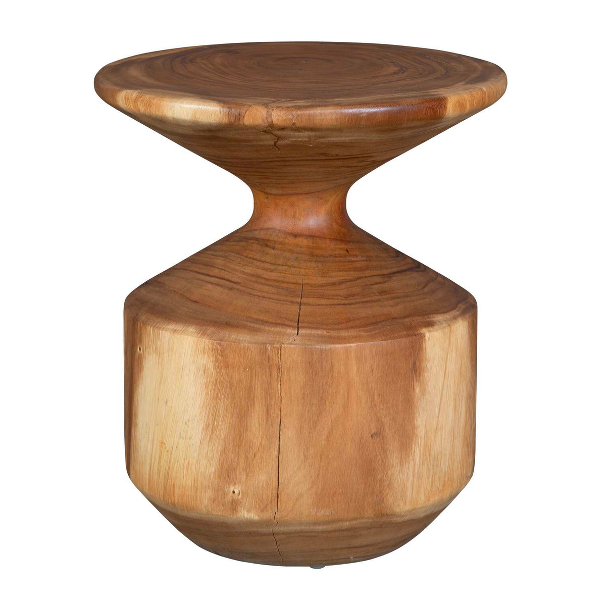 Lynx Hourglass Accent Table - Dark Brown by Uttermost - View 4
