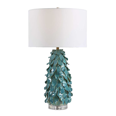 Mina Table Lamp Teal Blue - Blue / Green by Uttermost - View 1