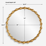 Nacala Round Mirror - Gold by Uttermost - View 7