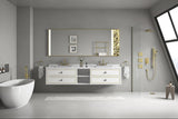 96*23*21inWall Hung Doulble Sink Bath Vanity Cabinet Only in Bathroom Vanities without Tops - W1272109645 - image - 7