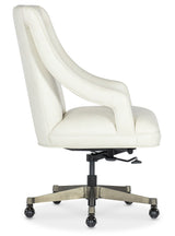 Meira Executive Swivel Tilt Chair - White by Hooker Furniture - View 3