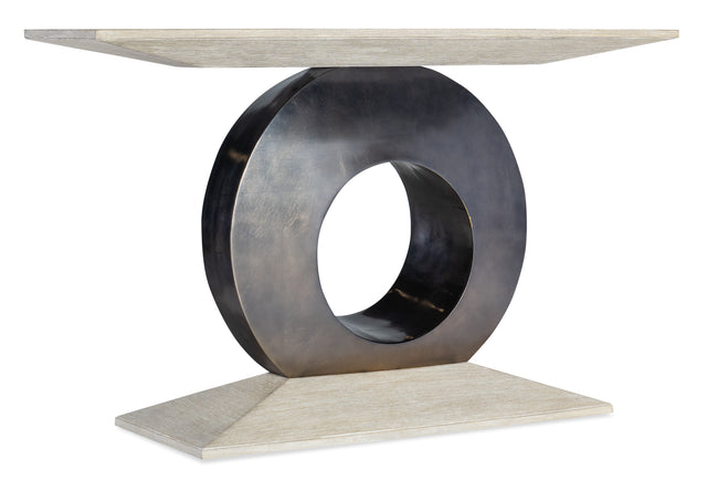 Modern Mood Accent Console - Beige / Black by Hooker Furniture - View 1