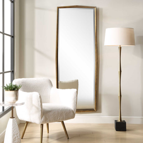 On Point Wood Dressing Mirror - Gold by Uttermost - View 3