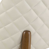 Stitches Leather Counter Stool White / Brown - White / Dark Brown by Uttermost - View 7