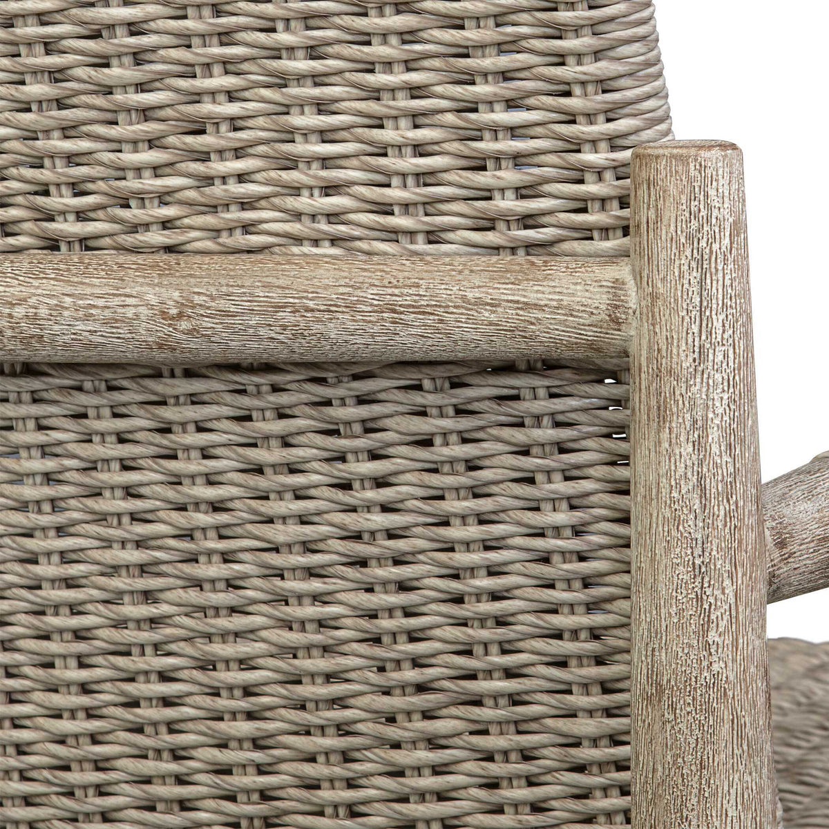 Sumba Wicker Outdoor Dining Chair - Gray by Uttermost - View 11