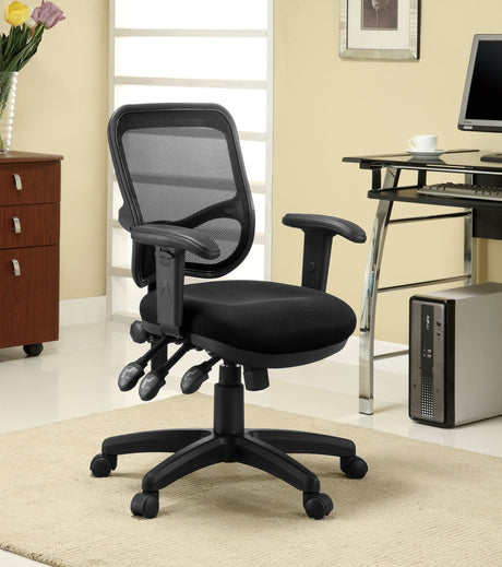 Office Chair - Rollo Adjustable Height Office Chair Black