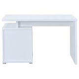 Computer Desk - Irving 2-drawer Office Desk with Cabinet White