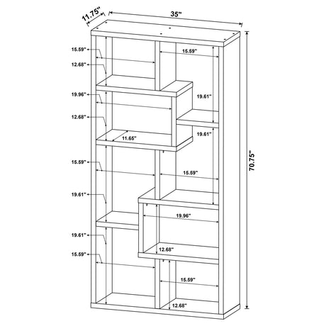 Bookcase - Theo 10-shelf Bookcase White