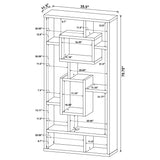 Bookcase - Howie 10-shelf Bookcase White